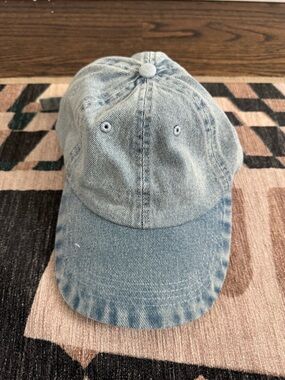 Zara Size S Blue Denim Baseball Cap